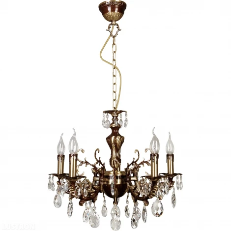 Подвесная люстра N-Light 305 305-05-52 краповый+бронза