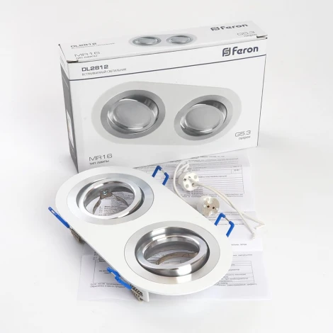 Светильник встраиваемый Feron DL2812 48461 50W G5.3 черный