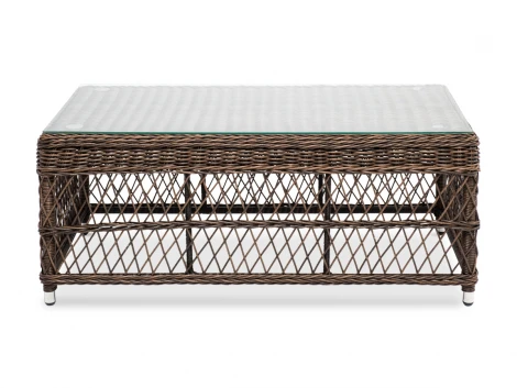 Стол журнальный из искусственного ротанга, цвет коричневый 4SIS Гранд Латте YH-S4840W brown