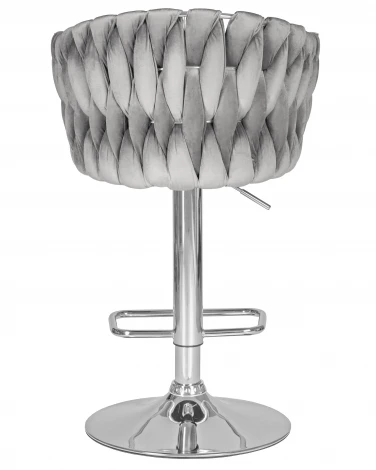 Набор 2 шт стул барный DOBRIN MARCEL (серый велюр (MJ9-75))