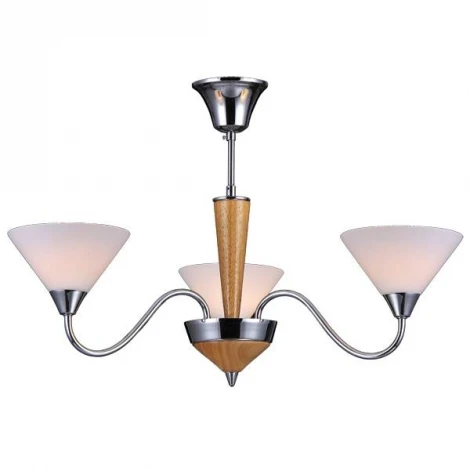 Потолочная люстра Natali Kovaltseva Evora 11400/3C CHROME, OAK
