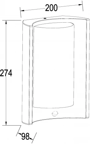 Настенный светильник уличный Oasis Light SIDNEY 0645 Gr (220V, IP44)
