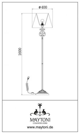 Торшер Maytoni Sunrise ARM290-00-G