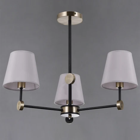 Потолочная люстра на штанге ILLUMICO IL0394-3CSQ-24 BK AB CASTOR (220V)