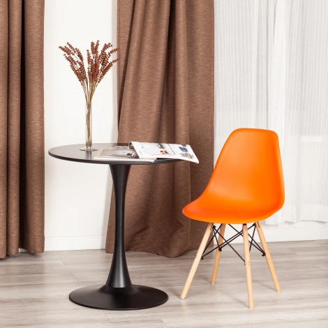Стул Сindy Eames/Синди Имс] (мод. 001)/1 шт. в упаковке дерево бук/металл/сиденье пластик, 51х46х82.5см, оранжевый Tetchair 14214