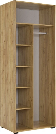 Адам Шкаф двухдверный, цвет дуб крафт золотой/графит Mebelson (арт.MSA-03.2564)