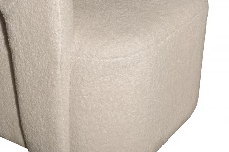 76AR-73960 Кресло поворотное Тедди (Teddy) белое 65*70*75см Garda Decor