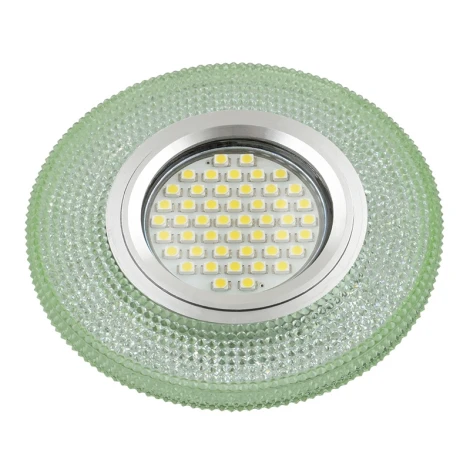 Встраиваемый точечный светильник Fametto Luciole DLS-L142 GU5.3 GLASSY/GREEN (220V, круглые)