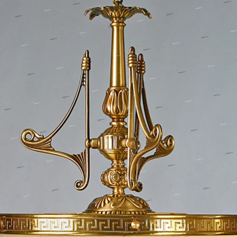 Люстра подвесная Ambiente by Brizzi Tenerife, 5 ламп, бронза с бежевым