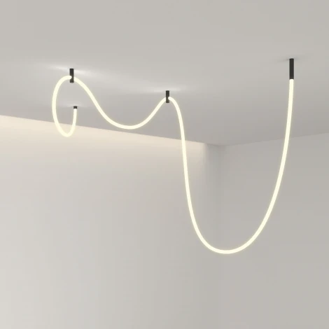 Гибкий неон Elektrostandard 336Led 12W IP20 3000K Full light круглый теплый белый, 5 м (24V 12W 336Led 2835 IP20) без крепежа