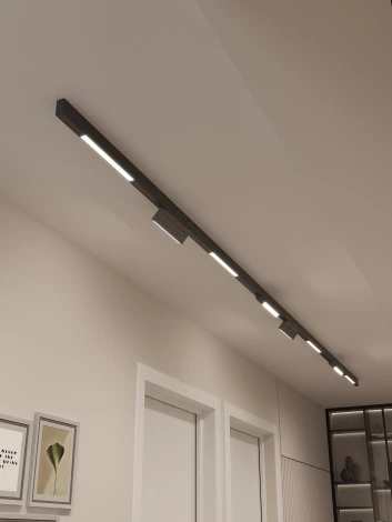 Трековая система в сборе магнитная накладная 48V 96W Hesby Lighting ElDeko HSBL_kompl_E006_NI4B4K