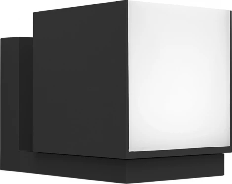 Настенный уличный светильник Arte Lamp A5193AL-1BK (LED, 220V, куб, IP54)