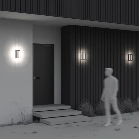 Уличный настенный светильник Maytoni Outdoor Frame O527WL-L12B3K