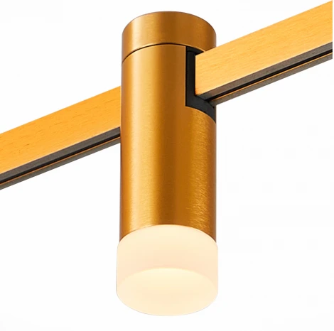 Трековый светильник магнитный ST Luce Farm ST812.206.03 Золотистый LED 1*3W 3000K 93Lm (24V, круглые)