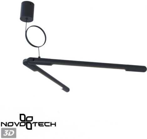 База накладная для ввода питания с гибким угловым соединителем «L» и проводом-подвесом Novotech Glat 359387 IP20 48V KONST