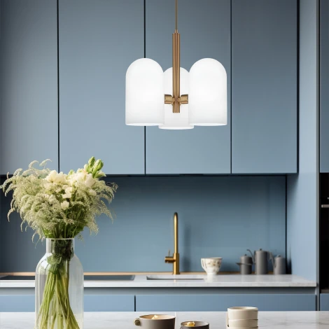 Подвесная люстра Eurosvet Bambola 50357/3 латунь (220V, на проводе)