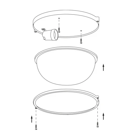 Настенно-потолочный светильник Wolta ДПБ03-100-001 под лампу E27 IP54