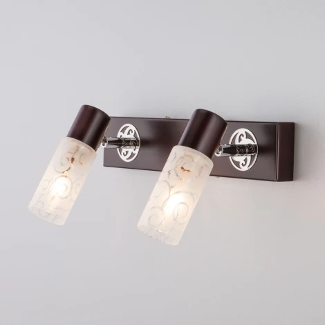 Спот Eurosvet 21130 21130/2 хром/венге