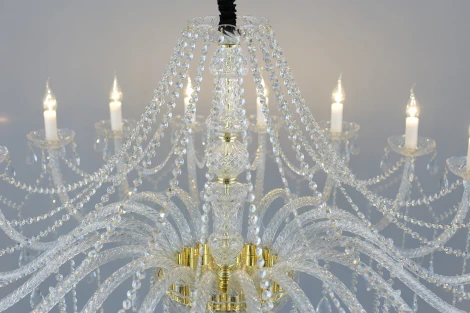 Подвесная большая люстра Aployt Anula APL.810.03.20 (220V, на цепи, свеча)