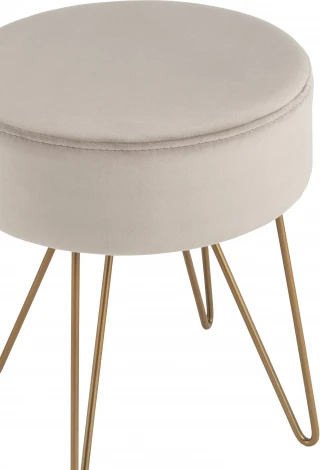 Пуф Спейси велюр серо-бежевый УТ000035908