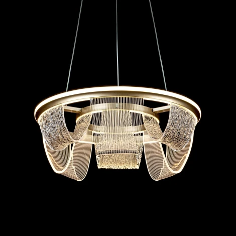 Подвесной светильник светодиодный с пультом с регулировкой цветовой температуры LED4U LED4U L7706-460 GD