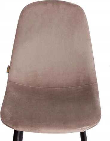 Стул BREEZE (mod. JSC-58) / 1 шт. в упаковке (Велюр,Металл  /Кофейный,Черный)