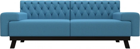 Диван кухонный прямой Мюнхен Люкс (Голубой/Рогожка) Лига Диванов арт.123202