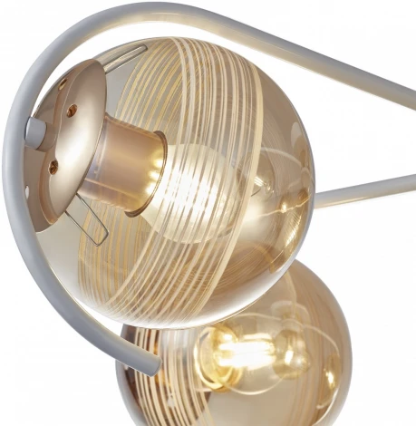 Потолочная люстра Arte Milano AMALFI 326208/5+1 WH+FG (220V, шар)
