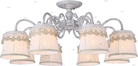Потолочная люстра Arte Lamp Merletto A5709PL-8WG