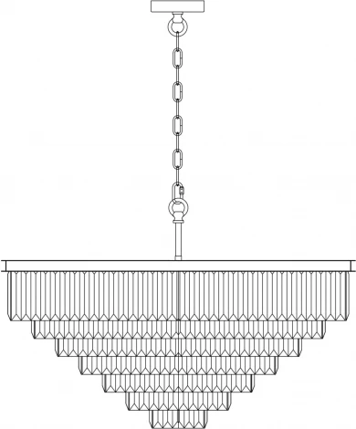 Подвесная люстра каскадная Maytoni Revero MOD085PL-16CH (220V, на цепи)