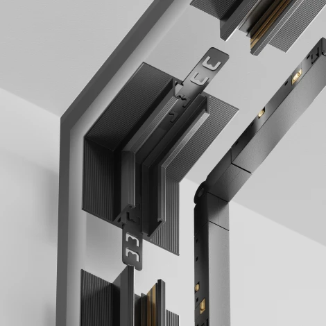 Соединитель угловой внутренний встраиваемый под ГКЛ 12,5мм Maytoni Technical Accessories for tracks Exility X TRA239ICL-42.12B