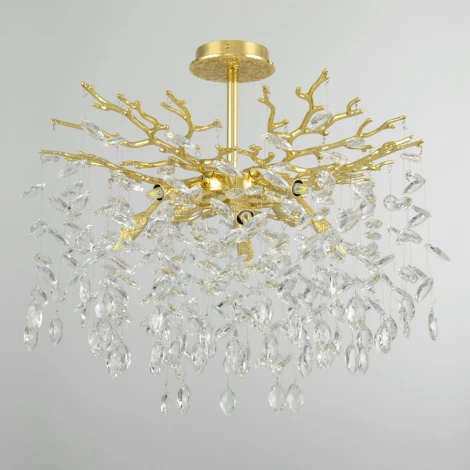 Потолочная люстра хрустальная на штанге Arte Milano Milano-1 23111.600.8.E14.B GD (220V)