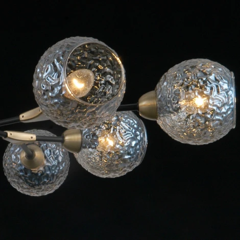 Потолочная люстра на штанге ILLUMICO IL0253-8CSQ-79 BK AB (220V)