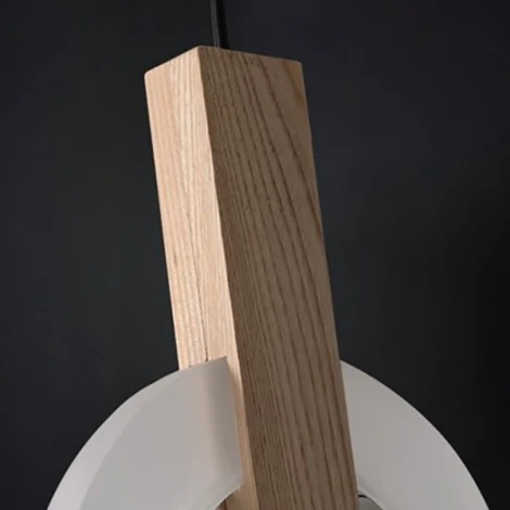 Подвесной светильник Halo D20 Wood Imperiumloft 40,2372 (123403-22) (LED, 220V, на проводе, кольцо)