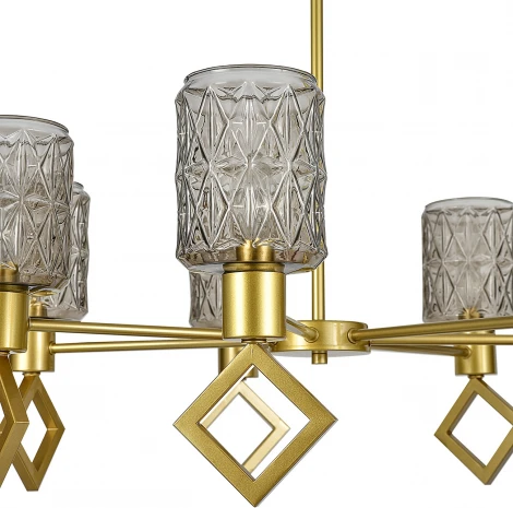 Потолочная люстра на штанге (13025/7R Gold) Indigo Preda V000470 (220V)