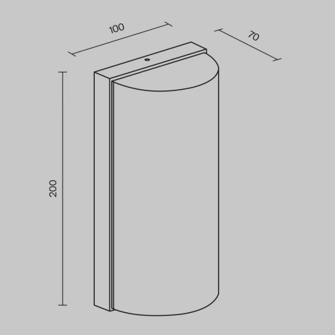 Настенный уличный светильник Maytoni Badd O454WL-L10GF3K1 (LED, 220V, IP54)
