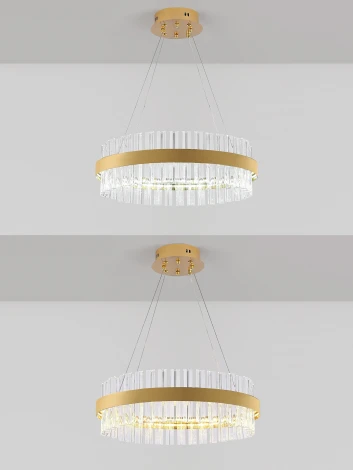 Подвесная люстра светодиодная нимб с пультом ДУ 100W, золото, LED Natali Kovaltseva INNOVATION STYLE 83150