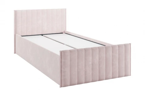 Кровать с ящиками Твикс 90х200 см Mebelson (ДСП,Велюр/Розовый) арт.171565,2172