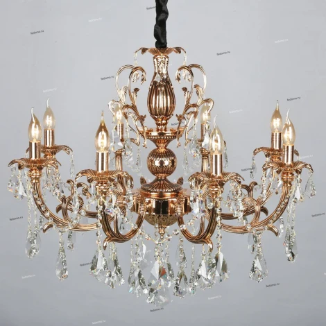 Подвесная люстра Omnilux Grosseto OML-77723-08 (220V, на цепи, подсвечник, свеча)