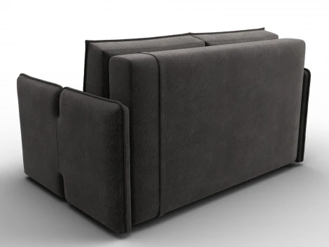 Диван прямой Лига-117 (ЛДСП,Брус,Фанера,Велюр/Темно-коричневый) Лига Диванов 137016