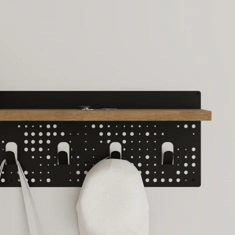 Вешалка для одежды POPY HANGER LEVE (ЛДСП/Дуб) арт.LEV01120