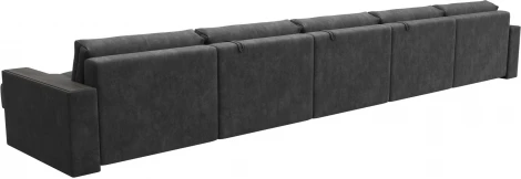 Диван П-образный с декором Лига-049 НПБ Мегалонг Лига Диванов (Велюр) арт.128530