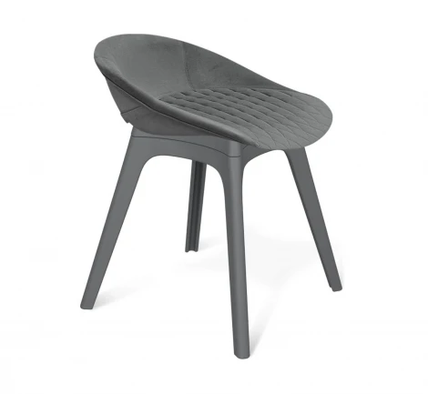 Стул Sheffilton SHT-ST19-SF2/S195 туманная дымка/темно-серый 9336758301