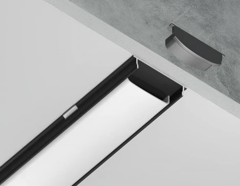 Алюминиевый профиль накладной гибкий для светодиодной ленты до 15мм Ambrella Illumination GP1600BK