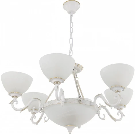 Подвесная люстра Arte Milano AM340518 340518/6-3 WT+G (220V, на цепи)