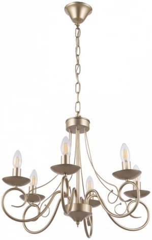 Подвесная люстра Arte Milano AM349159 349159/6 CG (220V, на цепи, подсвечник, свеча)