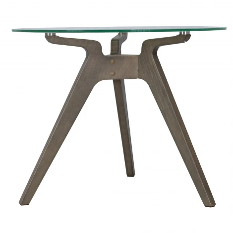 Стол журнальный Рилле 449 шимо/стекло прозрачное Mebelik 009587