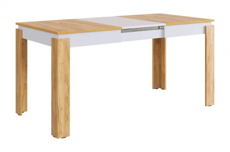 Стол обеденный раздвижной Гермес 2 Mebelson (ЛДСП/Дуб золотой,Светлое дерево) арт.KM-0209.2563