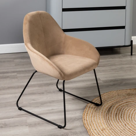 Кресло Kent Diag beige/Линк R-Home арт.410119133h_Diagbeige_черн_линк