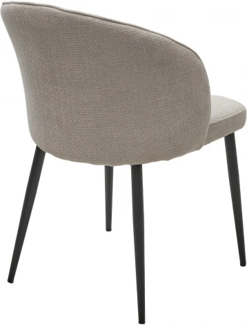 Стул GLORIA White CHACHA-140,  ткань/ черный каркас, ®DISAUR